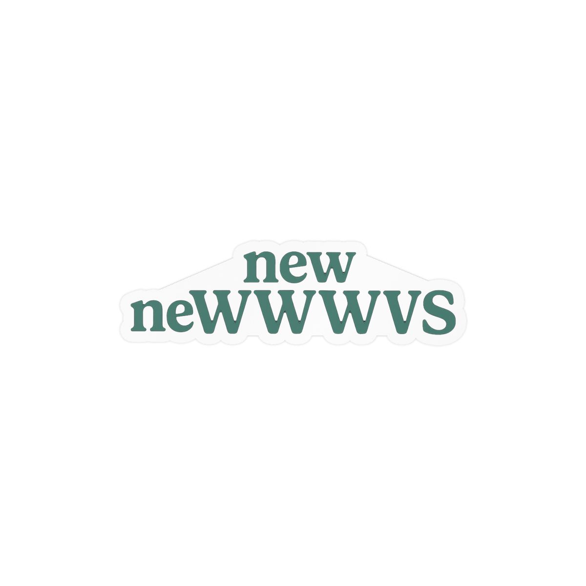 Funny New News Pun Sticker | Witty Vinyl Decal