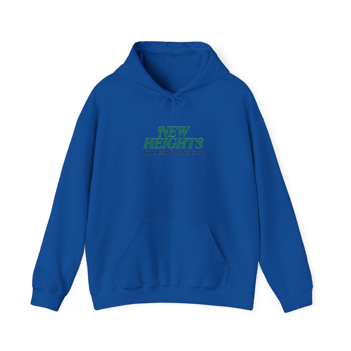 New Heights Jason & Travis Kelce Bold Graphic Pullover Hoodie - Podcast Fan Gift - New Heights official Hoodies merch